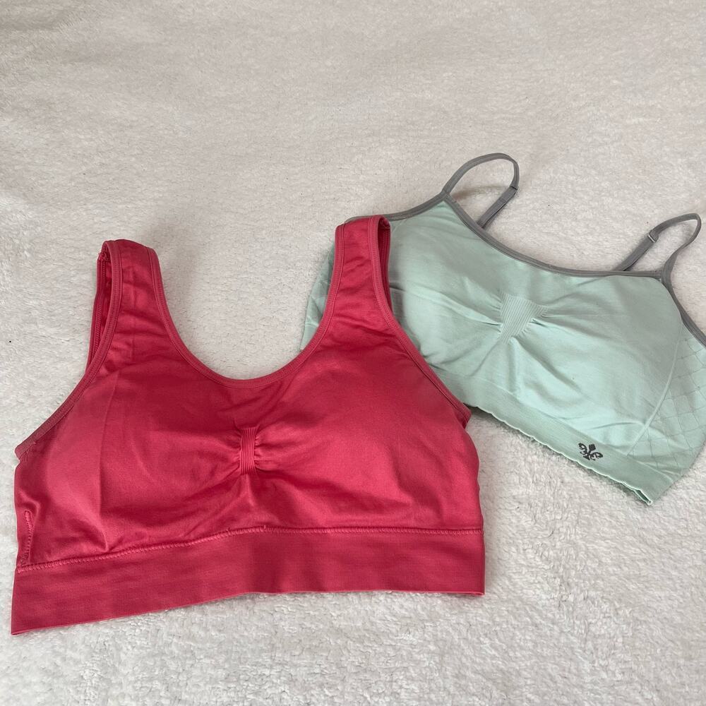 Lily‎ Of France/ Fitwell Active Wear Bra Bundle(2) L/XL Padded